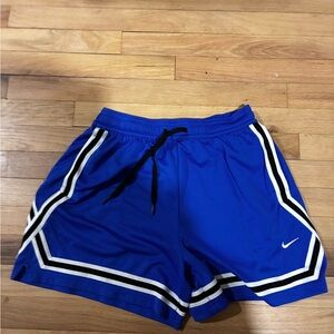 Nike Blue Athletic Shorts with Black and White Accents
